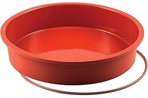 Silikomart SFT126 Stampo Rotondo Silicone, Rosso, 35.5 x 30.5 x 3 cm