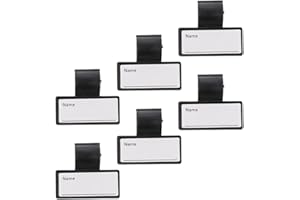 DOITOOL 6 Pezzi Etichetta Dello Stetoscopio Targhette Per Stetoscopio Cartellino Identificativo Portatile Fermaglio Per Badge Ospedaliero Nome Clip Opera Scheda Grafica Vuoto Plastica Abs