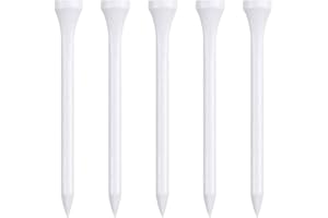 Zivisk Wooden Golf Tees - Pack of 100 38 mm / 70 mm / 83 mm Bamboo Tees (White, Red, Blue, Yellow, Black, Pink)