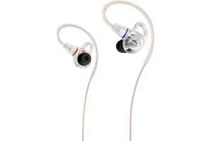 IER-M500 Pro IEM hörlurar Hi-Res ljud för musiker klart | Hi-Res Audio Trådbundna IEM-hörlurar med bullerisolering säker passform för musikartister och studioövervakning – klar