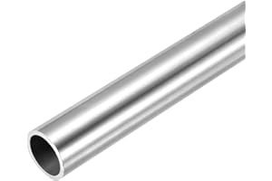 sourcing map Tube capillaire rond en acier inoxydable 304, diamètre intérieur 19 mm, diamètre extérieur 23 mm, longueur 305 mm