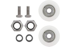 LEINGGG Ersatz-Set für Türräder, Gewächshaus-Türrollen, Ersatz-Rollen für Gewächshaustür, Durchmesser 30 mm, für Schiebetüren
