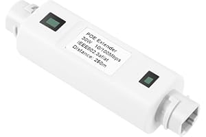 Revotech IP67 Imperméable Poe Extenseur, Extérieur Poe+ Répéteur 100m/250m Extension, 10/100 Mbps RJ45, Comply with IEEE802.3af/at, Branchez et jouez pour Poe Camera / AP / VoIP Phone (WPOE6002)