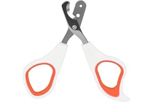 Elbourn Cat Nail Clipper, Stainless Steel Cat Claw Trimmers, Professional Pet Nail Clippers Best Pet Nail Clippers for Cats, Puppies (Orange)
