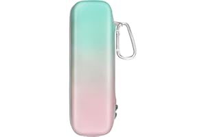 YUNCHI Zahnbürsten Etui Reiseetui kompatibel mit Braun Oral B/Oral-B/Philips Sonicare/Seago Elektrische Zahnbürste mit 2 Netztaschen Zubehör Aufbewahrung, Tragbare Hartschalen Reise (Grün & Rosa Gradient)