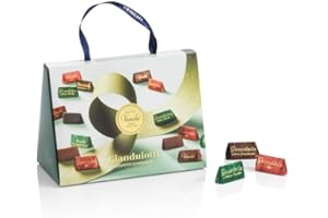 Venchi - Cofanetto Regalo Borsina Gianduiotti, con Cioccolatini Gianduiotti Assortiti, con "Nocciola Piemonte IGP", 150 Gr, Senza glutine, Senza Coloranti, Senza Conservanti, Idea Regalo