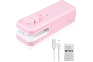 ANKRISTA 3 in 1 Mini Bag Sealer,Rechargeable Handheld Plastic Bag Resealer,with Cutter 3 in 1 Heat Portable Vacuum Sealers Kitchen Gadget for Chip Bags, Plastic Bags, Snack Freshness Food Storage