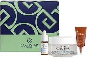 Collistar Attivi Puri Cofanetto Regalo Donna Viso, Acquagel Acido Ialuronico + Ceramidi 50ml, Gocce Collagene + Glicogeno 5ml, Contorno Occhi Acido Ialuronico + Peptidi 5ml, Idratazione e Anti-Età