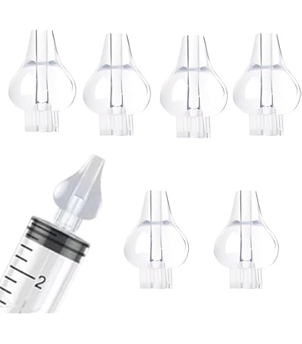 JEYORZY 8 pcs Siringa per Lavaggi Nasali Bambini, Irrigatore Nasale, Olive Nasali per Lavaggi Neonato, Portatile Lavaggio Nasale Neonato con Punta in Silicone Morbido, Riutilizzabile Irrigatore Nasale