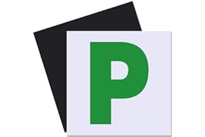 Onarway Fully Magnetic P Plates for New Drivers, 2 Pack Whole-Magnetic Plate - Non Scratch Vehicle Paint