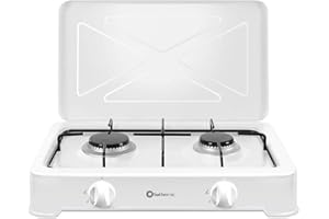 SOLTHERMIC LP200 HORNILLO A GAS 2 QUEMADORES COLOR BLANCO