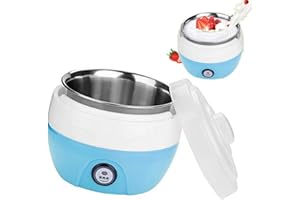 JADPES Máquina para Hacer Yogurt Máq, 220V 1.0 Litro Inoxidable Yogurtera Máquina Automática Para Hacer Yogurt Eléctrica Yogurtera Automática Herramientas de Cocina para uso Doméstica