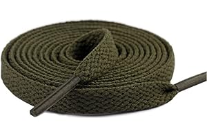 HQ-CLOUD Lacets Chaussures de Sport Plats et Larges 120 x 0.8 cm - Couleur Au choix