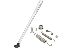 JFG RACING Caballete Lateral Moto,Soporte Rueda Trasera Moto Soporte Caballete Lateral per XC XCW XCF EXC EXCF 150 200 250 300 350 400 450 500 505 530 Argento