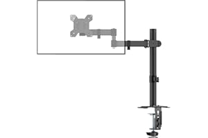 Bracwiser Soporte para Monitor para Pantalla LED LCD de 13-32 Pulgadas, Altura Ajustable, VESA 75/100 mm, 2 Opciones de Montaje, Soporte Monitor Escritorio - MD7421