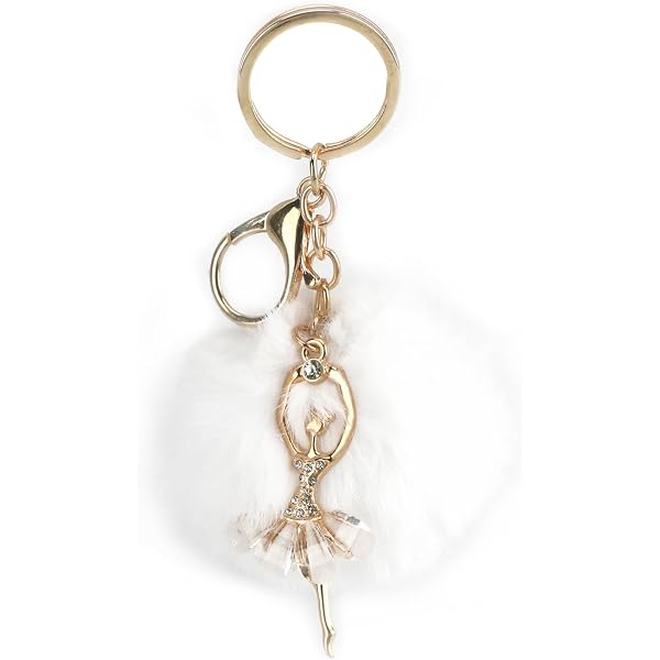 Portachiavi Ballerina Danzatrice – Fatto A Mano, Con Strass, Rosa – Regalo Per Amiche, Ballerine E Appassionate Di Danza Classica - 2