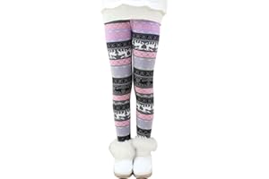 Lazz1on Mädchen Leggings Gefüttert Warm Thermo Hosen Elastische Kinderhose Knöchellange Stretchhose für Kinder 4-13 Jahre