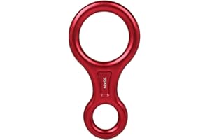 Ogowawer 35KN Peak Rescue Terminal 8 Descender, Rappel Gear Downhill Equipment, 7075 Aluminum Alloy Rock Climb Belaying Rescue Device Protector for Outdoor Downhill Hiking Spor