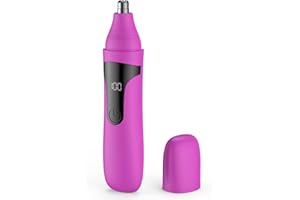 SESATOOK Tondeuse de nez rechargeable professionnelle sans douleur pour oreilles et sourcils, avec lames à double tranchant