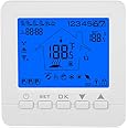 Jadeshay Thermostat, Programmable Thermostat Digital Temperature Controller,with Large Screen LCD Display,Heating Thermostat Temperature Controller,for Control Room Temperature