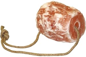 TATTINI Bloc de sel rose minéral naturel de l’Himalaya de 2 kg avec corde pour chevaux
