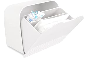 Tuciyke Damenbinden Box,Kunststoff Hängen Tampon Aufbewahrung Box 15.5 * 15.5 * 9cm Damenbinden Organizer für Badezimmer für Mädchen, Frauen, Damen (Weiß)