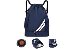 GSenhui Mode Sport Rucksäcke Klein Unisex Turnbeutel Damen Wasserdicht,Rucksack mit Kordelzug und Reißverschluss,Sporttasche Klein für Fitness Übung