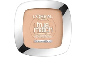 ‎L'OREAL PARIS L'Oréal Paris Puder Make up, Mattierendes Kompaktpuder mit LSF 8, Inkl. Spiegel und Schwamm, True Match Puder, Nr. 2.N, 9 g