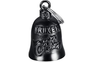 MOCY BELL - Clochette moto TRIKER Guardian Gremlin Mocy Bell Acier inoxydable Noir