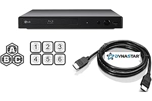 LG BP175 Region Free Blu Ray Player Bundle mit Dynastar HDMI