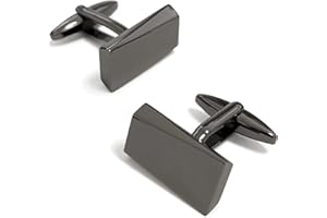 MERIT OCEAN Gold/Black Classic Cufflinks for Men Stainless Steel Wedding Business Gifts