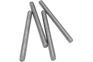 WEAXIO 10 barre filettate M10 x 150 mm, vite filettata lunga in acciaio inox 304, tutti i bulloni per bulloni di ancoraggio, morsetti a U