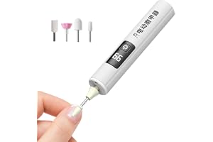 Elektrisk nagelfil för tjocka tånaglar, trådlös elektrisk nagelborr | Professionell elektrisk nagellack med 4 funktioner nagelbitar, bärbar uppladdningsbar nagelfil för att forma naglar
