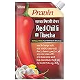 Pravin Pickles Red Chilli Thecha 100g Pouch - Pack of 4