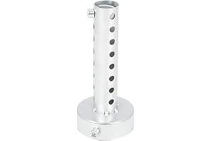 F FIERCE CYCLE 60mm Universal Motorcycle Exhaust Muffler Replacement Silver Tone