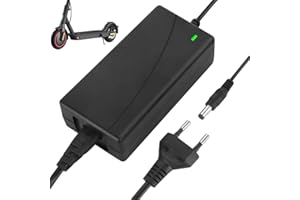Fivtsme Ladegeräte für Scooter 42V 2A, Netzteil Fahrrad Ladegerät für Elektrofahrräder, E Scooter Ladegerät, Roller EU Ladegerät 5,5 mm x 2,1 mm