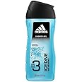 adidas Ice Dive Shower Gel - with 3-in-1 Formulation for Face, Body and Hair & a Long Lasting Fresh Feel - Shower Gel (250 ml)