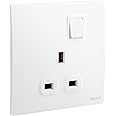 LEGRAND MALLIA SENSES 13A 1 GANG SWITCHED SOCKET MATT WHITE