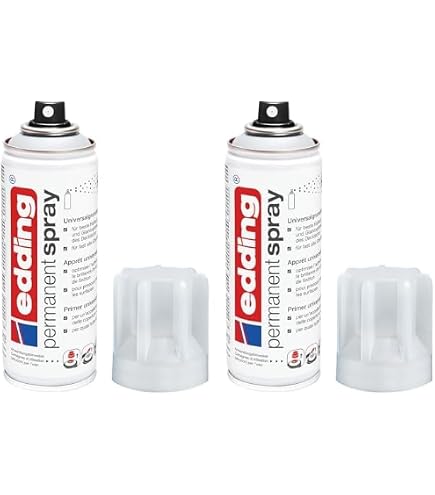Edding Permanent Spray 3x200 Ml – Tiefschwarz Glänzend RAL 9005, Acryllack Für Innen/außen, Schnell Trocknend