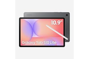 ‎SAMSUNG SAMSUNG Galaxy Tab S10 Lite mit S-Pen, 128 GB, 6 GB RAM, nur WLAN, 11 Zoll 90 Hz LCD, Android 15 WiFi 6 Tablet, ganztägiger Akku, internationales Modell X400, 256 GB SD-Kartenbündel, Grau