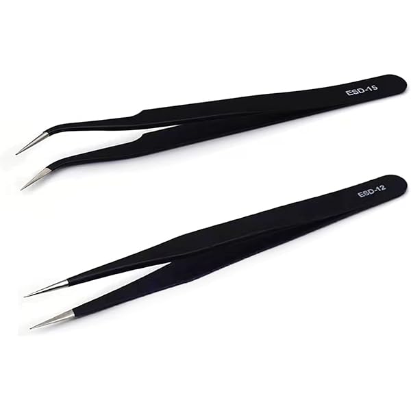 Pinzette Con Punta In Gomma Per Artigianato E Elettronica - Antistatiche E Di Precisione - Foto 7