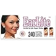 EarLite 240 Invisible Earring Ear-Lobe Support Waterproof Patches in ZipLock Pouch - Pack of 4