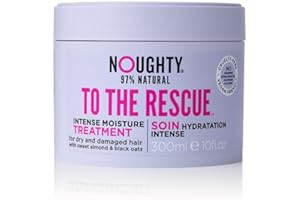 Noughty 97% Natural To The Rescue Treatment Mask, Hydrating Formula for Dry, Frizzy and Damaged Hair, with Sweet Almond and Black Oat, Sulphate Free Vegan Haircare 300ml