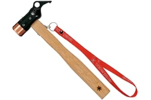 Snow Peak Kupfer-Heringhammer für Zeltheringe, leichter ergonomischer Hammer für Camping