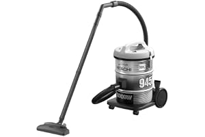 Hitachi CV-945FPG,Drum vacuum Cleaner,2000 Watts,460 Watts suction power, 50/60 Hz,18L dust capacity,3 protection filters , 7.8m Cable length, 2Pcs Plastic extension tubes,Crevice Tool,Dust Brush