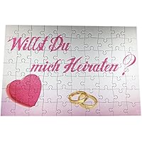 Origineller Heiratsantrag Puzzle Willst du mich heiraten / Will you marry me Herz Verlobung Hochzeit