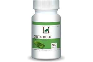 H&C HERBAL INGREDIENTS EXPERT H&C Gotu Kola (Centella Asiatica) Tablets - 350mg, 90 Counts | for Memory and Concentration