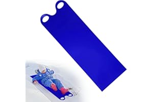 Aoreun Luge de Neige Mat, Luges pour Le Sable, Luge d’Hiver Souple Pliable et Portable, Snow Sled Mat avec poignées pour Enfants et Adultes, activités Sportives Famille Ski Plage pelouse école