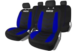 The Urban Company Car Seat Cover Set Compatible/Replacement For Dacia Sandero Stepway, 9 Piece Set Sparco Washable Easy Fit