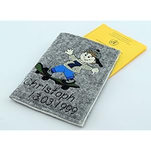 Impfpass-Hülle aus Filz